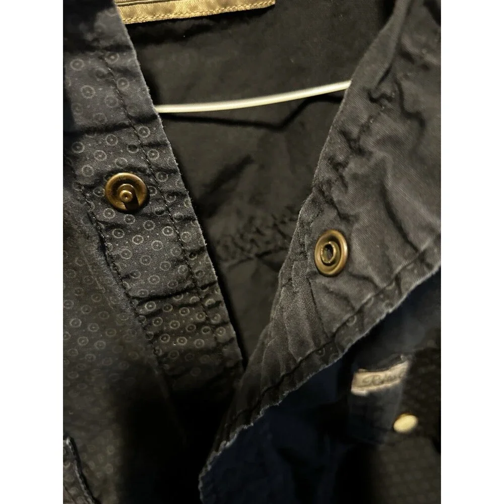 Rafter C Cowboy Collection Men’s Pearl Snap Shirt Black Size Large Western Style - Picture 5 of 10